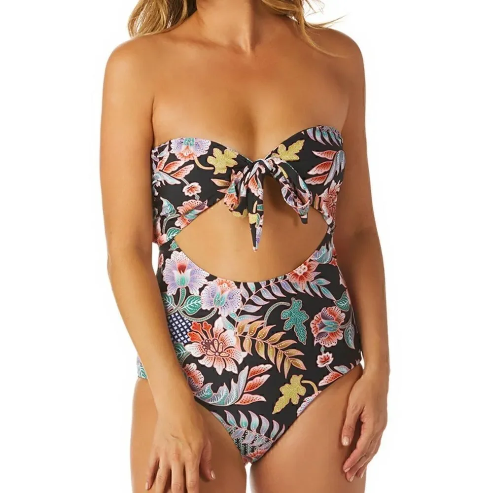 Raisins Puerto Vallarta Floral Cutout Swimsuit